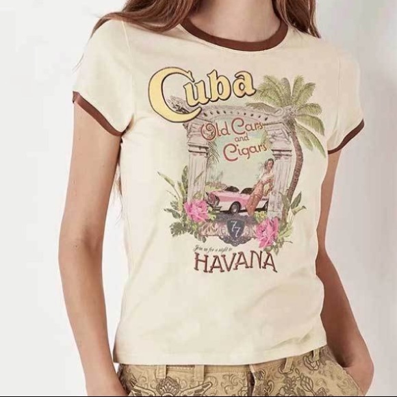 Cuba Old Cars and Cigars Graphic Tee - Picture 2 of 16